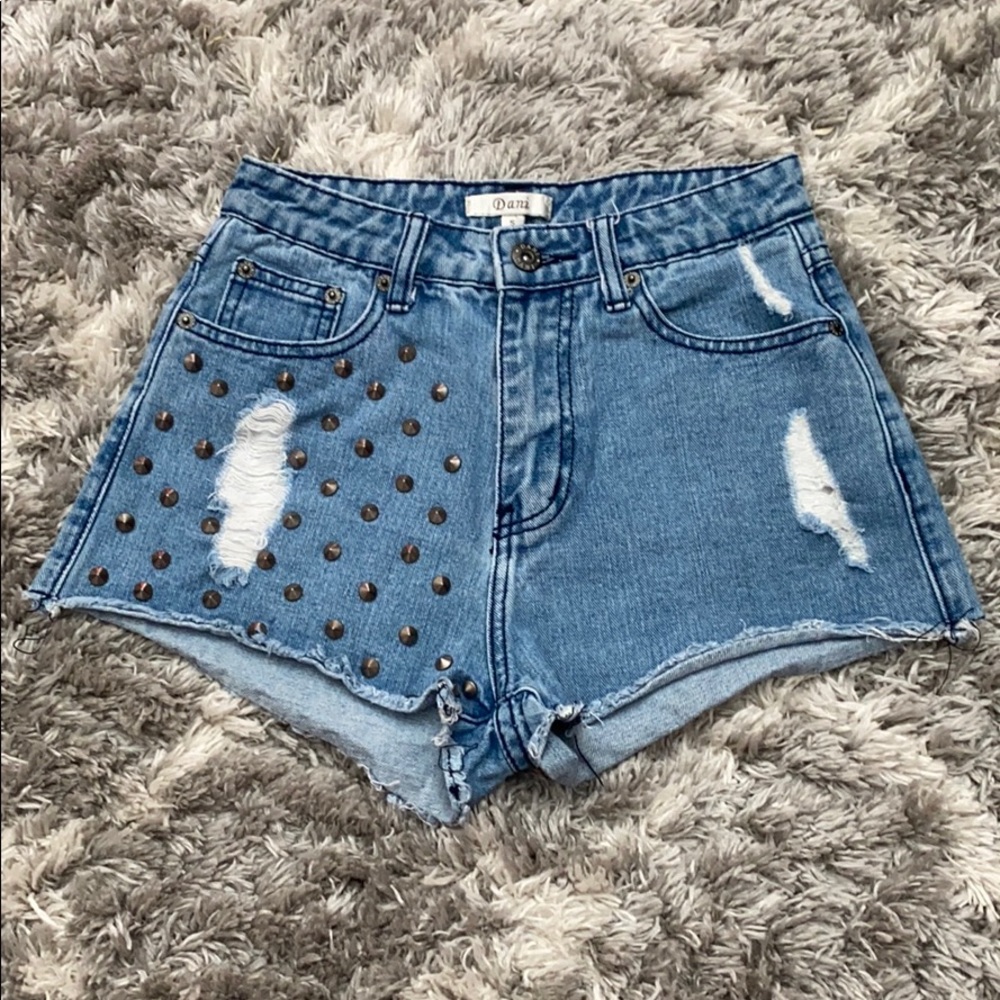 Women’s Studded Jean Shorts